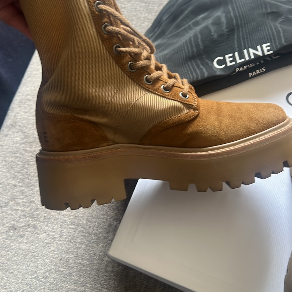 CELINE Paris Lace- up Boots - Picture 6 of 10